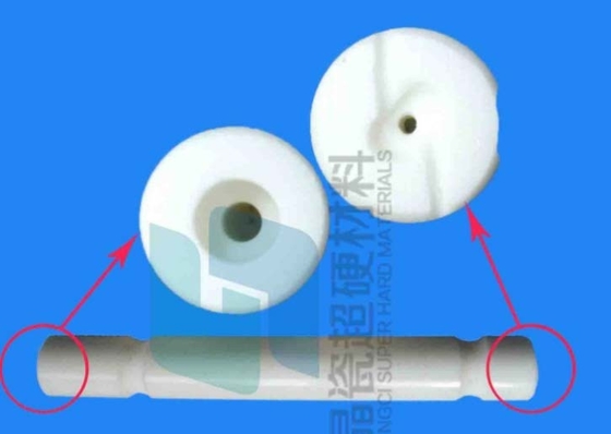 Rolamentos cerâmicos e eixos da alumina branca de 95% altamente anti - ISO da abrasão aprovado